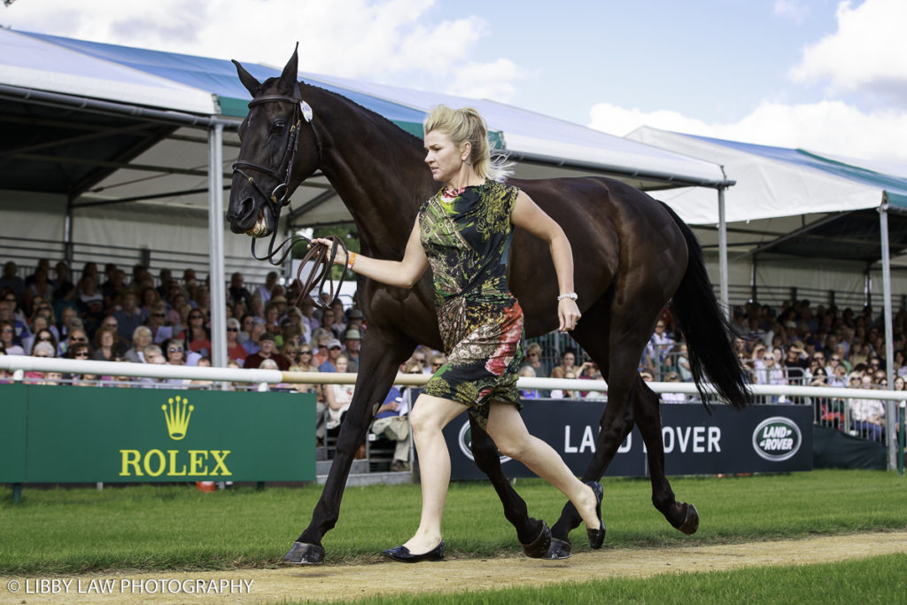 NZL-Jonelle Price with Classic Moet during the CCI4* First Horse Inspection at the 2016 Land Rover Burghley Horse Trials. Wednesday 31 August. Copyright Photo: Libby Law Photography