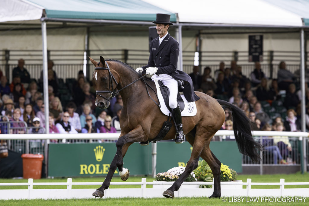 NZL-Sir Mark Todd rides NZB Campino during the CCI4* Second Day of Dressage at the 2016 Land Rover Burghley Horse Trials (Interim-10TH). Friday 2 September. Copyright Photo: Libby Law Photography