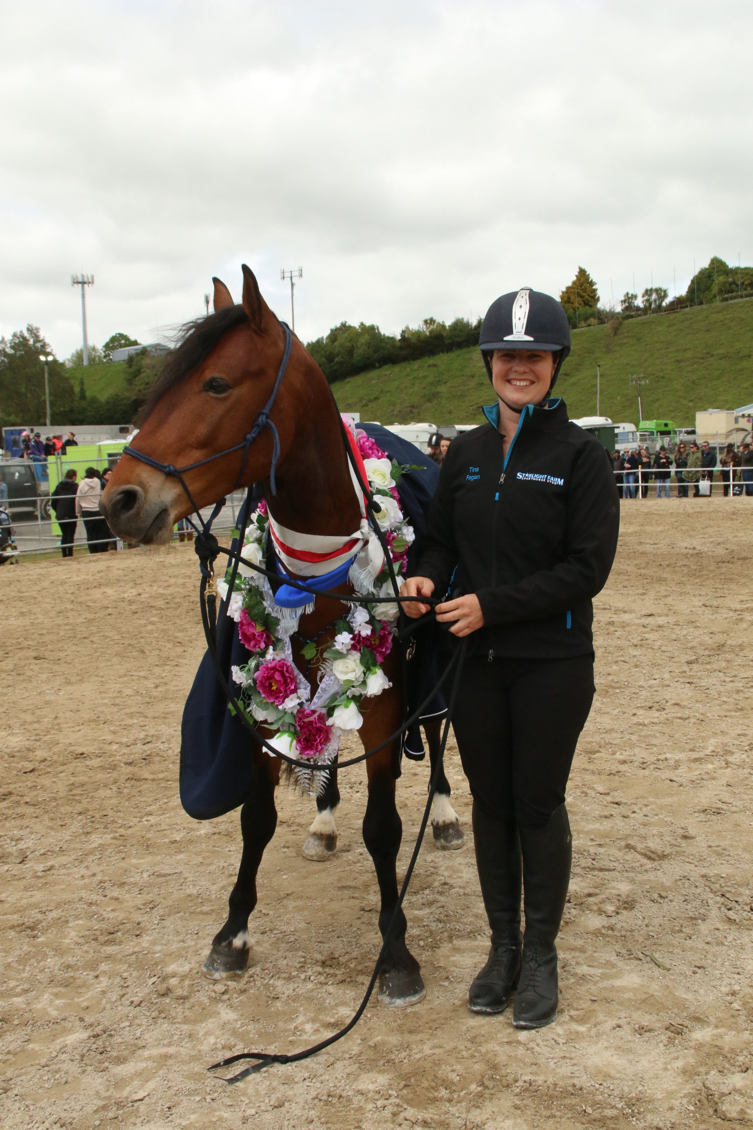 Tina Fagan and Bullwinkle, winners of the Kaimanawa Heritage Stallion challenge 