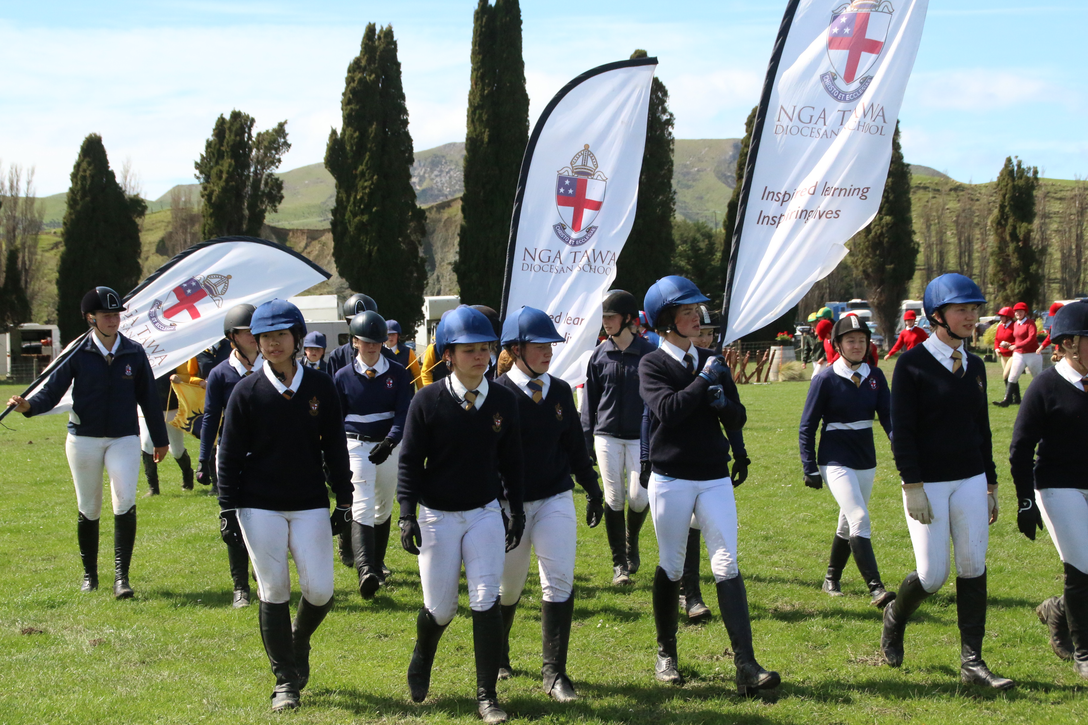 The girls from Nga Tawa at the prize giving (Image: Jane Thompson)