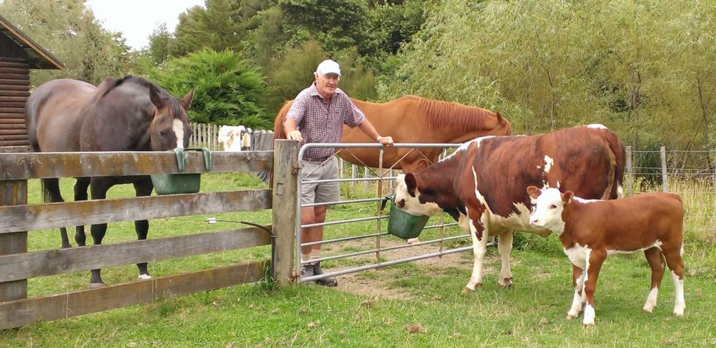 Blake at home on his Gisborne lifestyle block