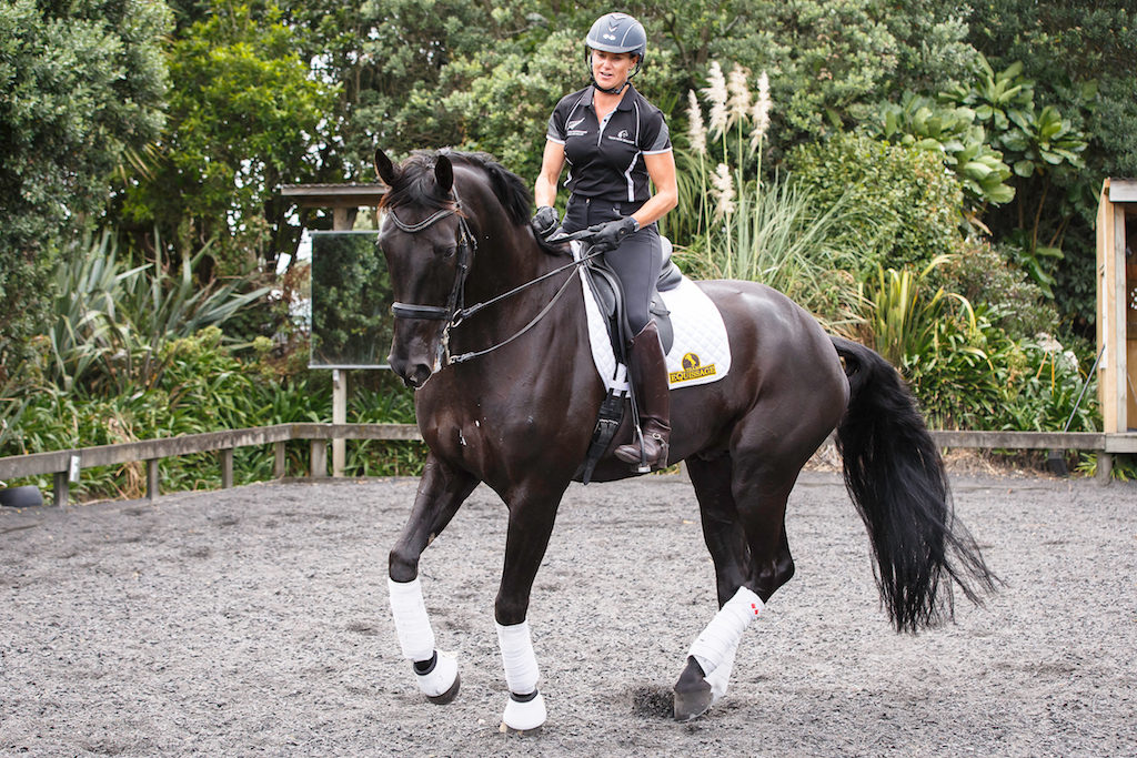 warm-up 2016 FEATURE SHOOT: NZ Horse & Pony Magazine: Vanessa Way and Abby Deken (Tuesday 12 April) CREDIT: Libby Law COPYRIGHT: LIBBY LAW PHOTOGRAPHY/NZ Horse & Pony Magazine