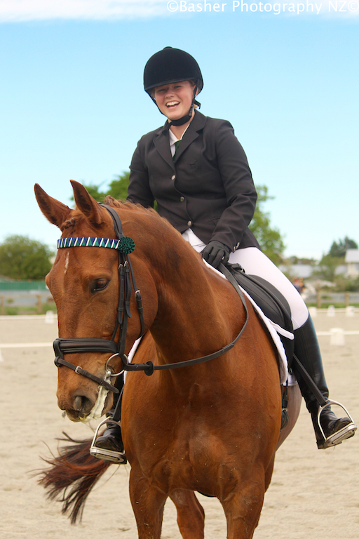 Marsden Majors won their division (with Lola Slaughter and Ali Mitchell and Bronte Johnston) Bronte (pictured) was placed 2nd in one test and 8th in the other. Marsden College, Karori Wellington (Image: Basher Photography NZ)