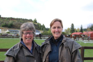 Carol and I were well fitted out with oilskin raincoats provided by the stables