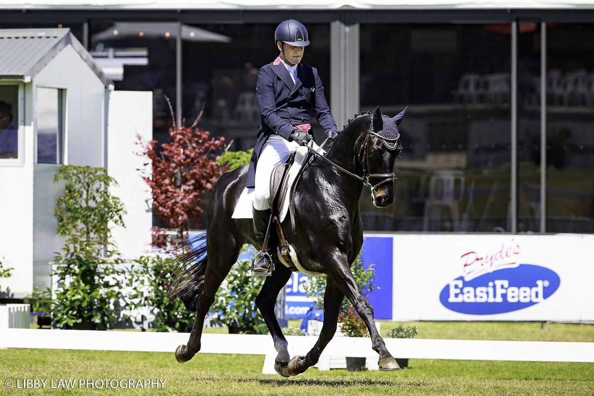 Tim Boland and GV Billy Elliot on their way to lead the CIC3* dressage phase (Image: Libby Law Photography)