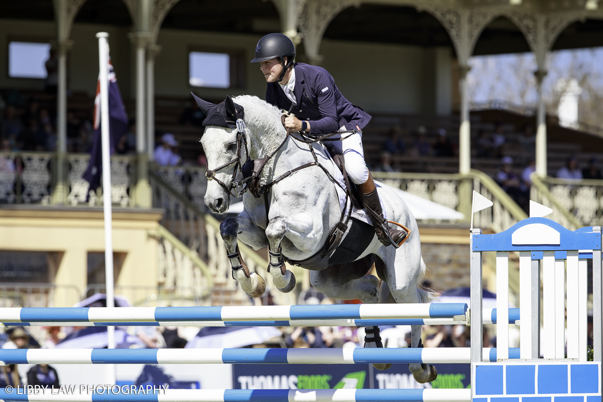 Andrew Cooper and Evergem Perfection who is a NZ horse, by Craighaven Lavosa (Image: Libby Law Photography)