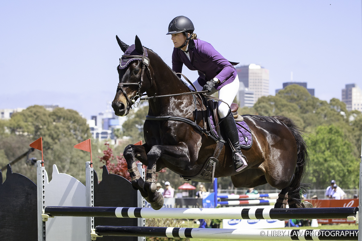 Katja Weimann looking good in purple on BP Escapade (Image: Libby Law Photography)