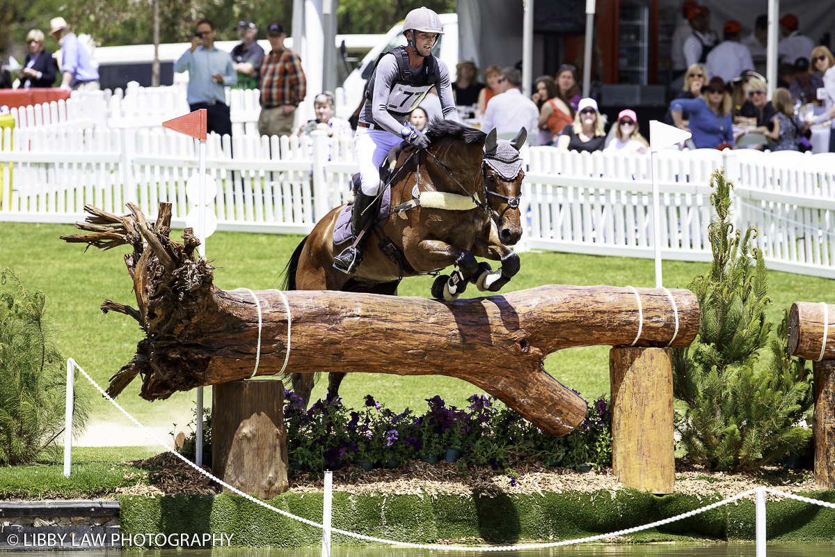 Andy Daines and Spring Panorama into the water (Image: Libby Law Photography)